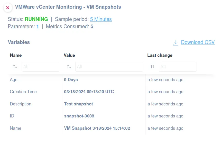 VMWare vCenter VM Snapshots